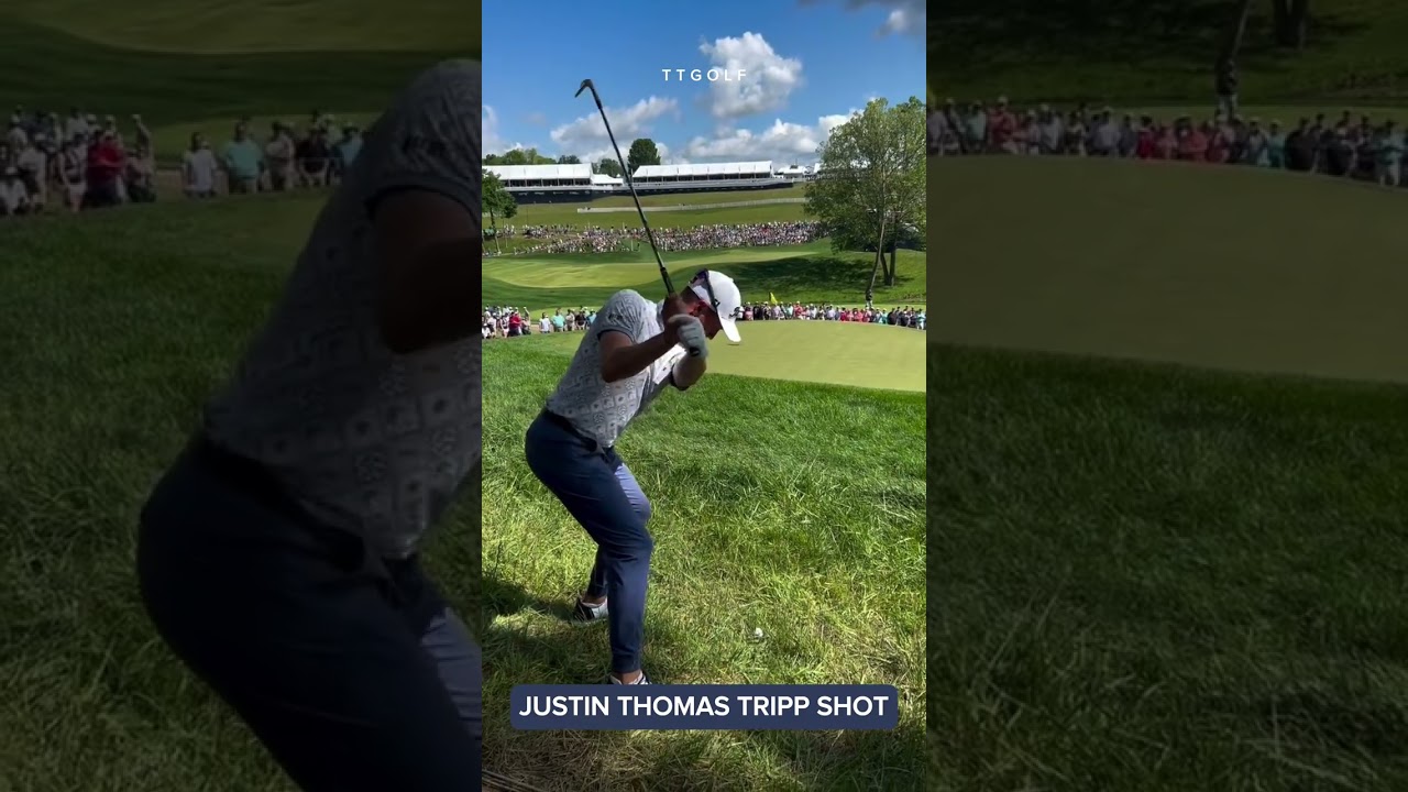 【TTGOLF】 高球粉絲最佳視角Justin Thomas Tripp Shot 🚀  | PGA Championship | 女性高爾夫