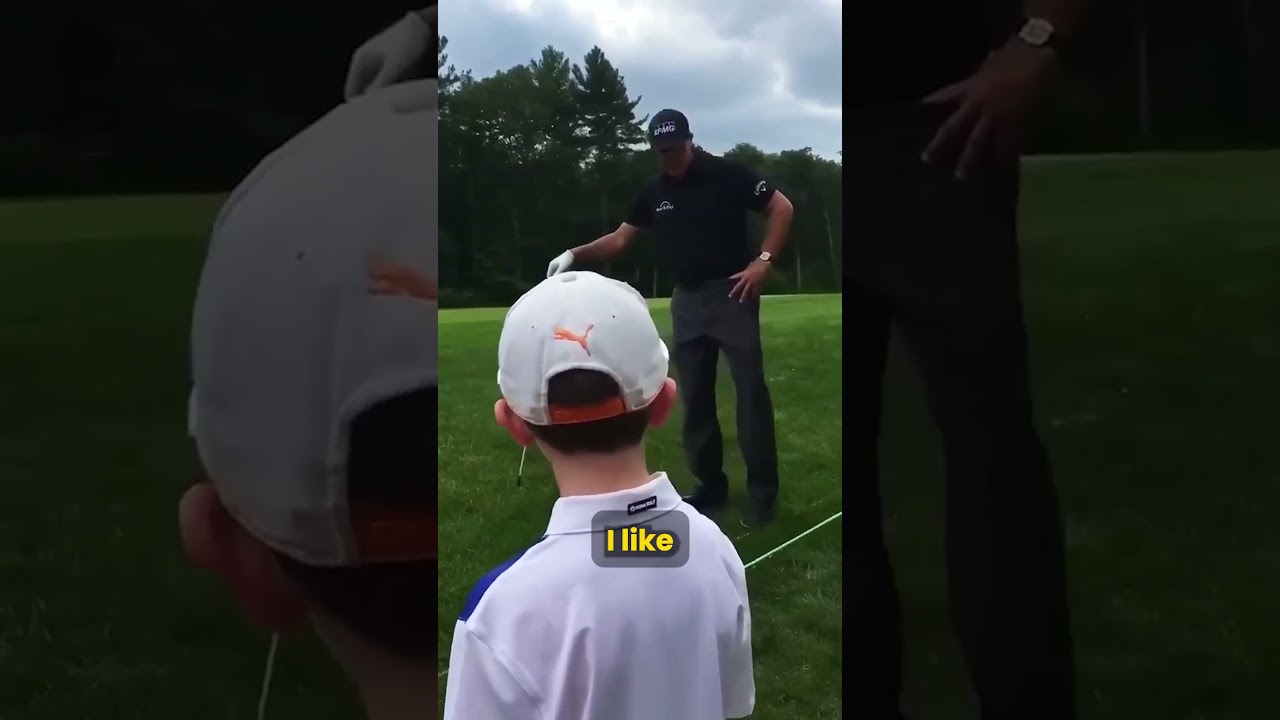 Phil Mickelson got advice from a kid 🤗🤗