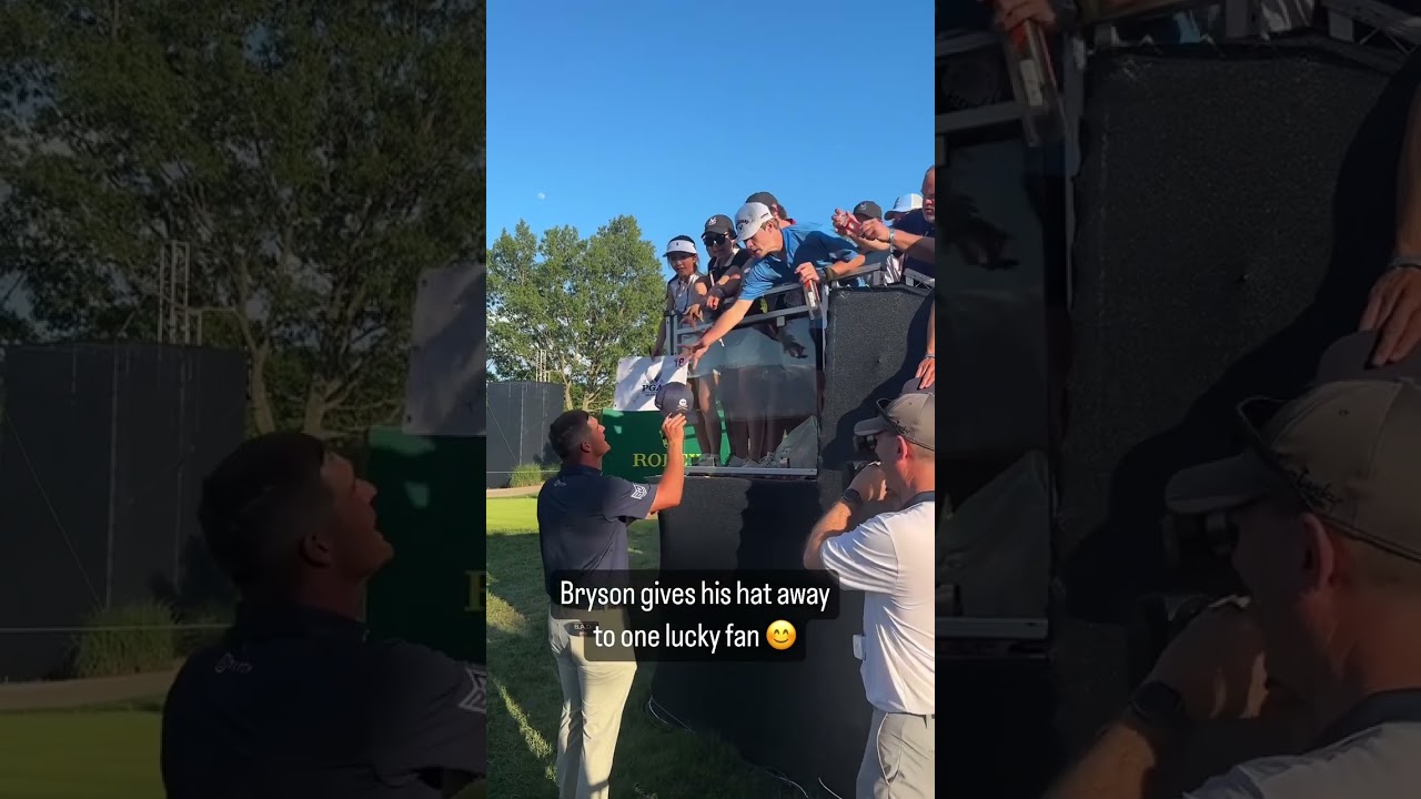 He signed every autograph after coming up just short at the PGA Championship. Classy.