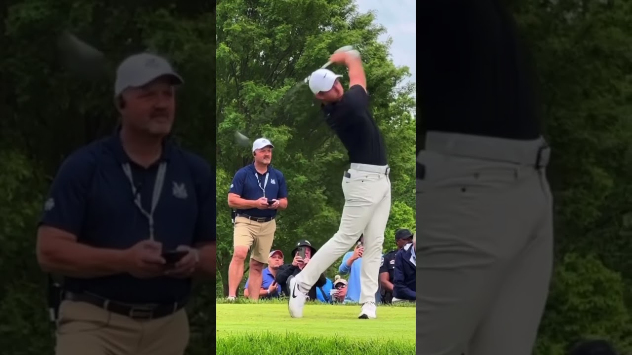 Rory McIlroy 3 Wood Swing At The 2024 PGA Championship