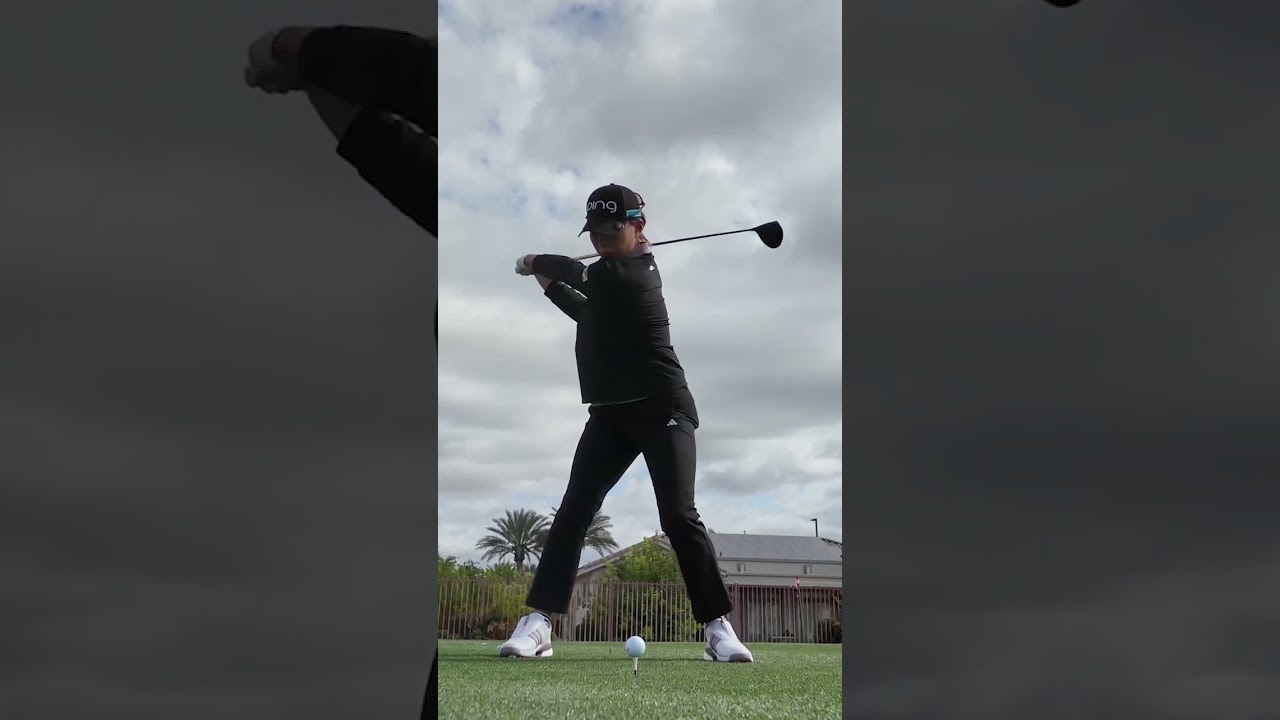 Power Hitter Hinako Shibuno Awesome Swing Motion & Slow Motion, パワーヒッター渋野日向子の素晴らしいスイングモーションとスローモーション