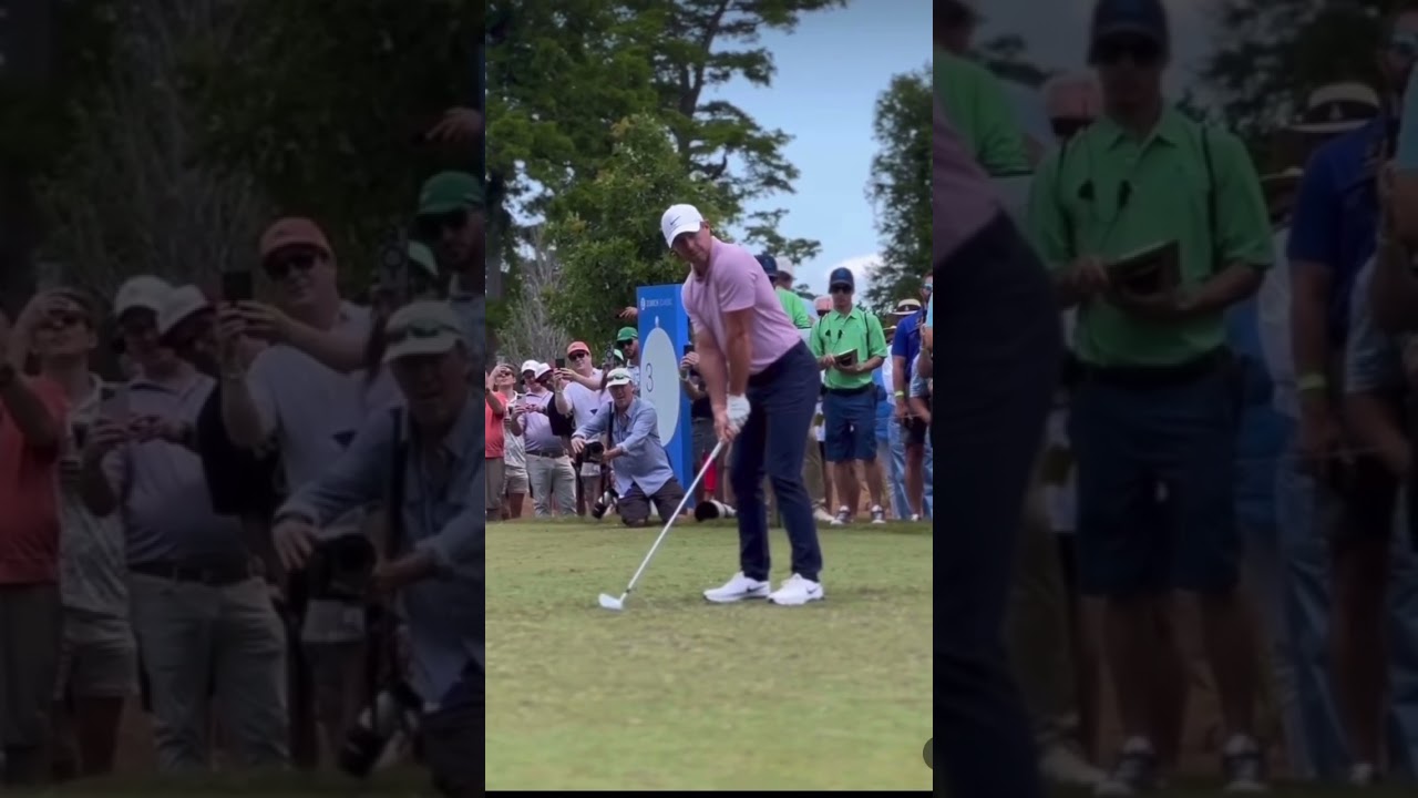 Rory McIlroy over the camera view #rorymcilroy #golfswing #pgatour