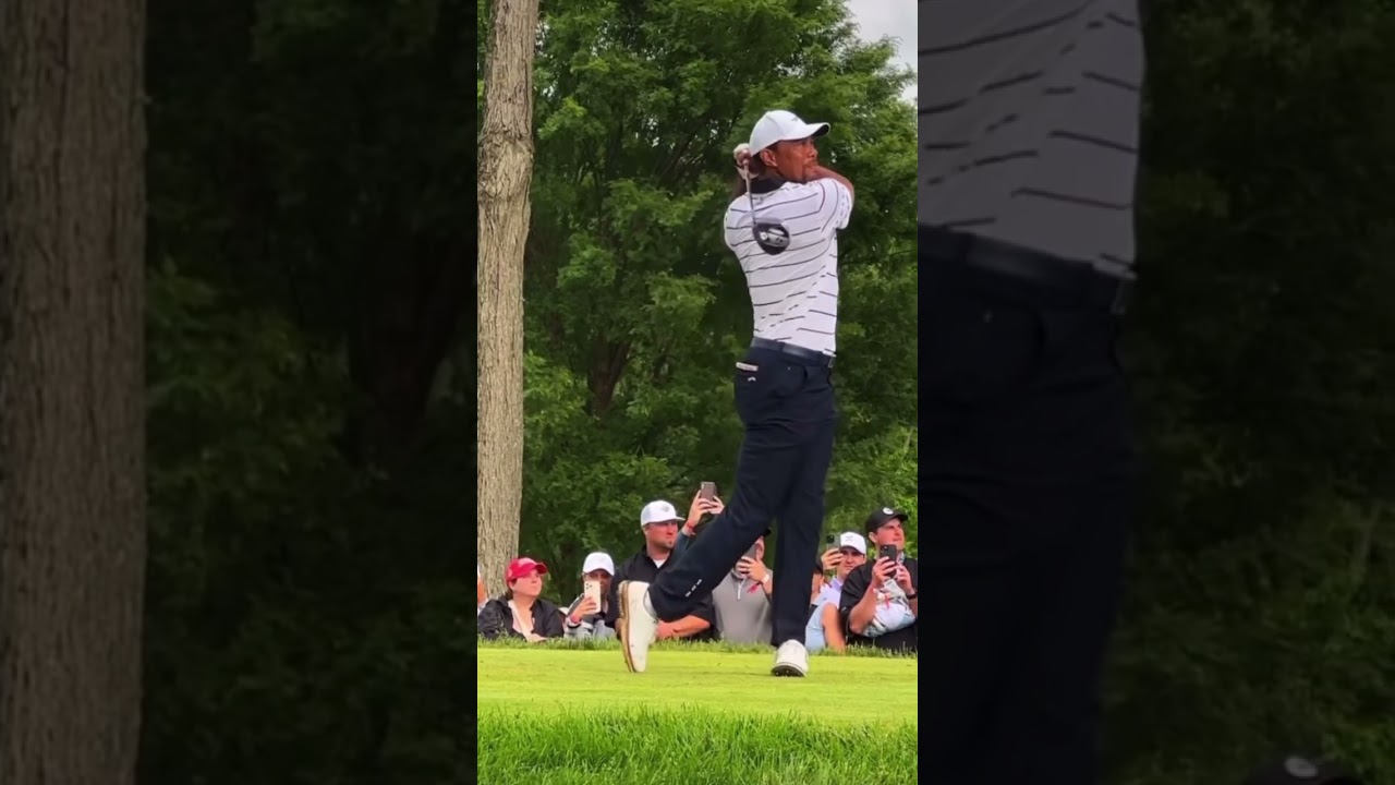Tiger Woods Driver Swing At The 2024 PGA Championship