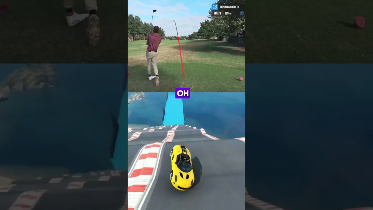 Gm Golf and DeChambeau Scramble⛳️😳 #shorts #golf #pga