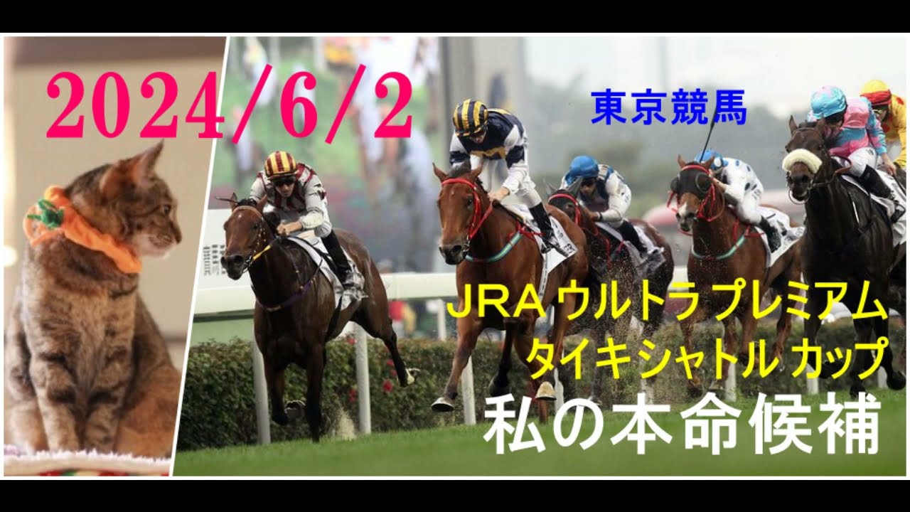 2024/6/2　東京競馬　ＪＲＡ ウルトラ プレミアム　タイキシャトル カップ　私の本命候補