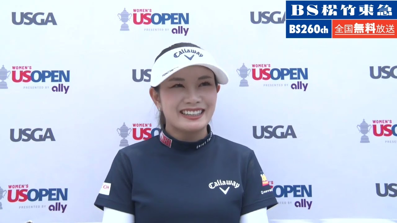「#全米女子オープンゴルフ選手権 2024」#河本結 #吉田優利 インタビュー 第1日【#BS松竹東急】