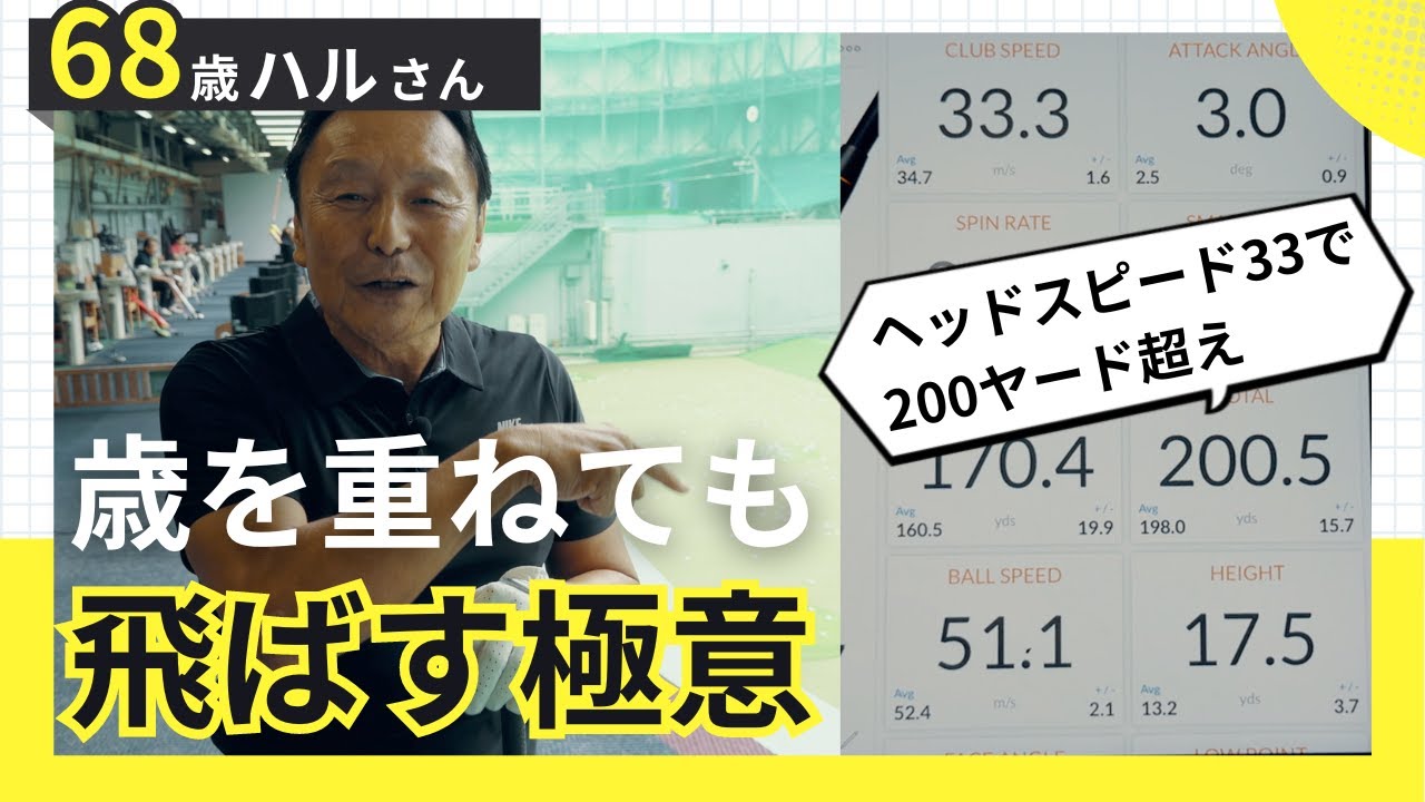 【歳を重ねても飛ばす極意】ヘッドスピードを落として、200ヤードを超える考え方