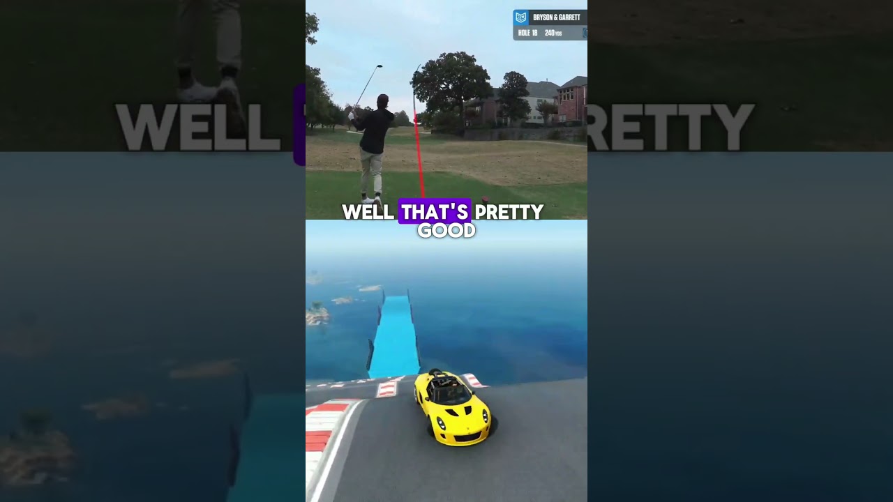 Gm Golf and DeChambeau Scramble Part 2⛳️😳 #shorts #golf #pgatour