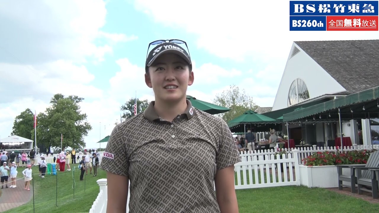 「#全米女子オープンゴルフ選手権 2024」#岩井明愛 #岩井千怜 インタビュー 練習日【#BS松竹東急】