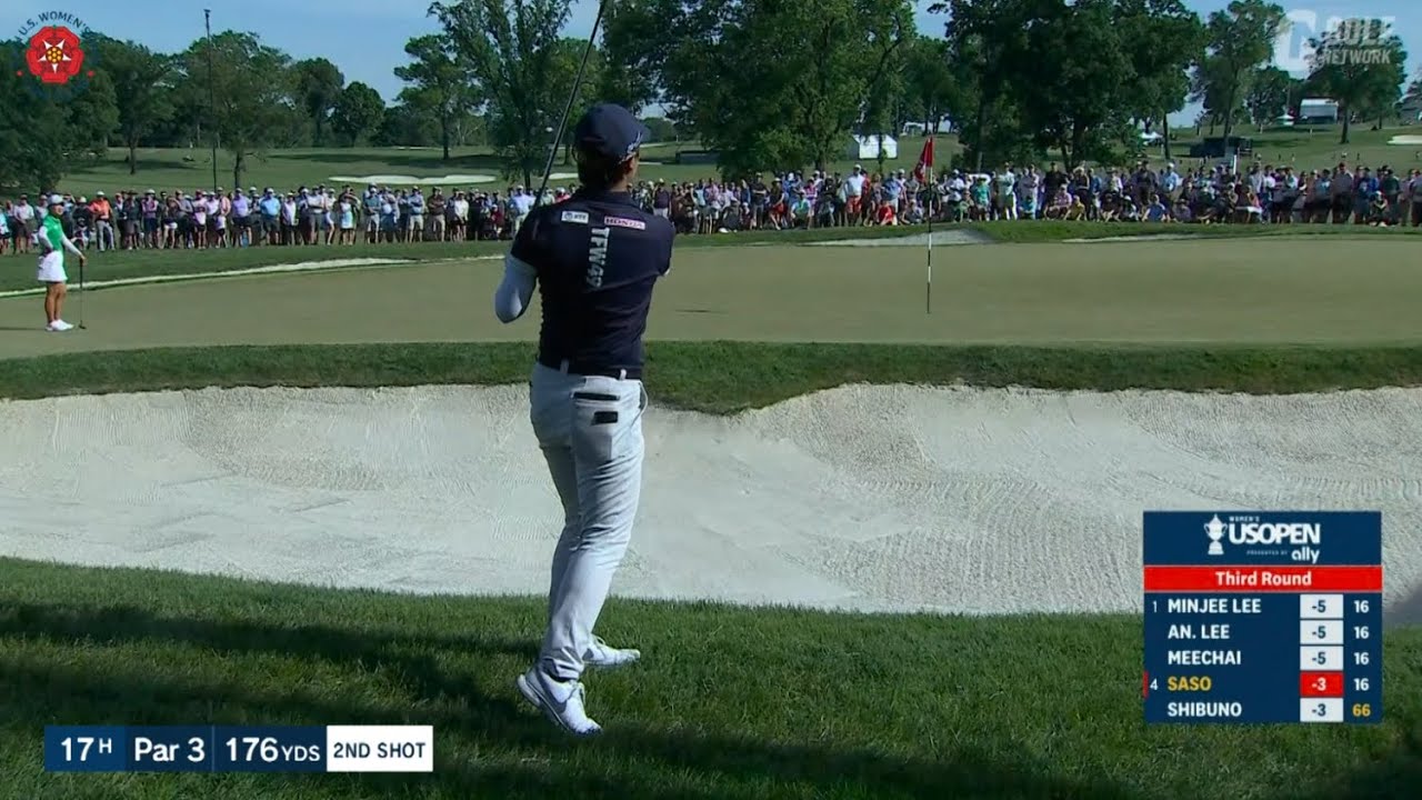 【全米女子24】笹生優花は5位で最終日へ　17番では芸術的ロブショットを披露