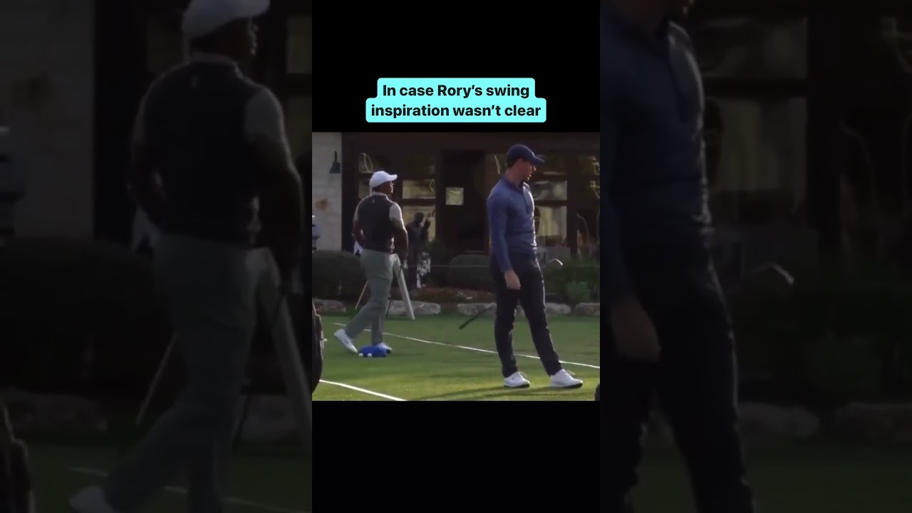 Rory Mcllroy’s Idol is Easy to Find!  #tigerwoods #golf #golfswing