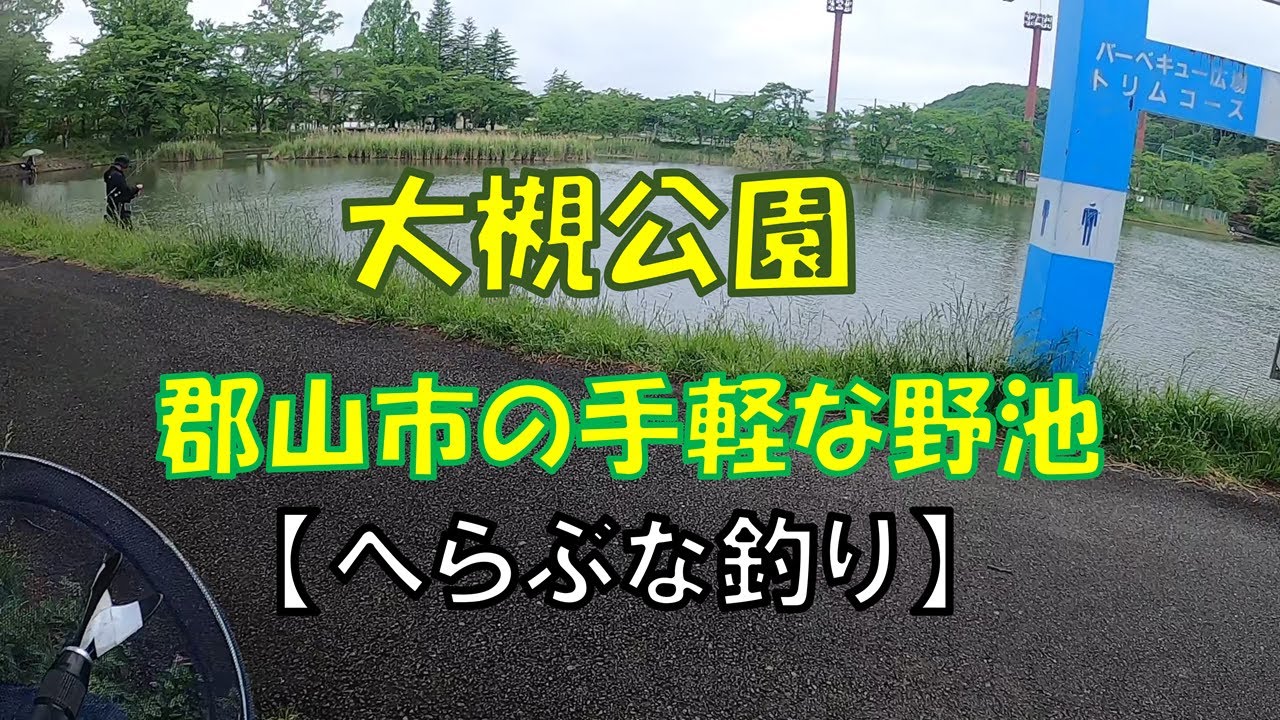 【へらぶな釣り】郡山市の手軽な野池「大槻公園」