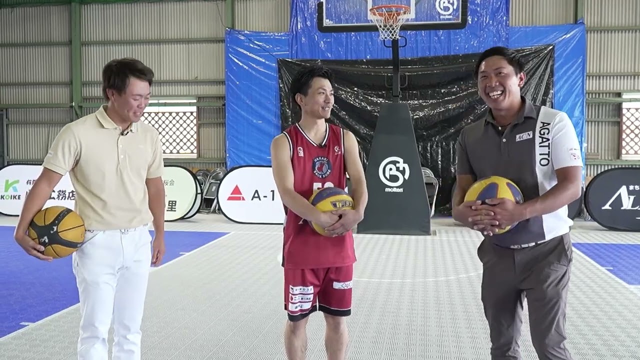 男子プロゴルファーが小学校ぶりにバスケットボールでガチ対決してみた
