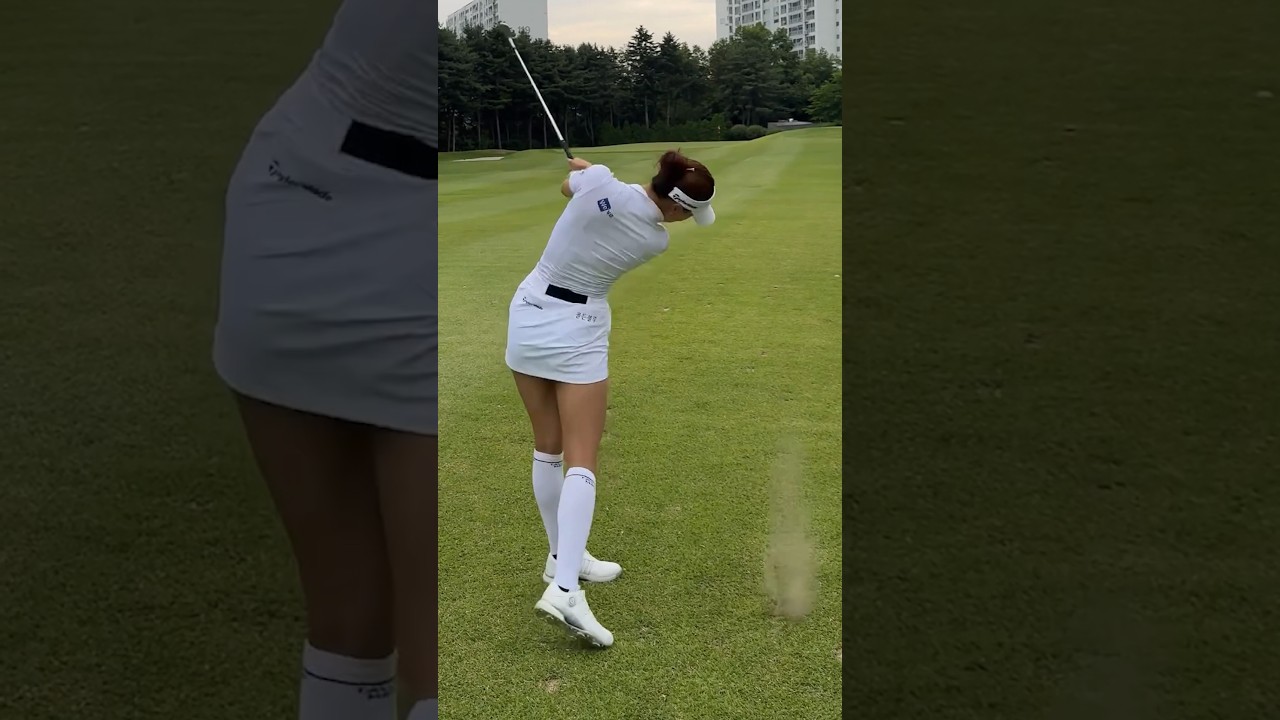 미스샷! 할 때도 있잖아요~~ | KLPGA 유현주 투어프로 @_hyunju.__ #응원릴레이2024  #골프 #golf #golfswing