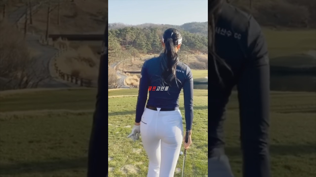 멋진 자세 KLPGA 유현주 프로 강력한 펀치샷 #골프 #아이언 #golfswing