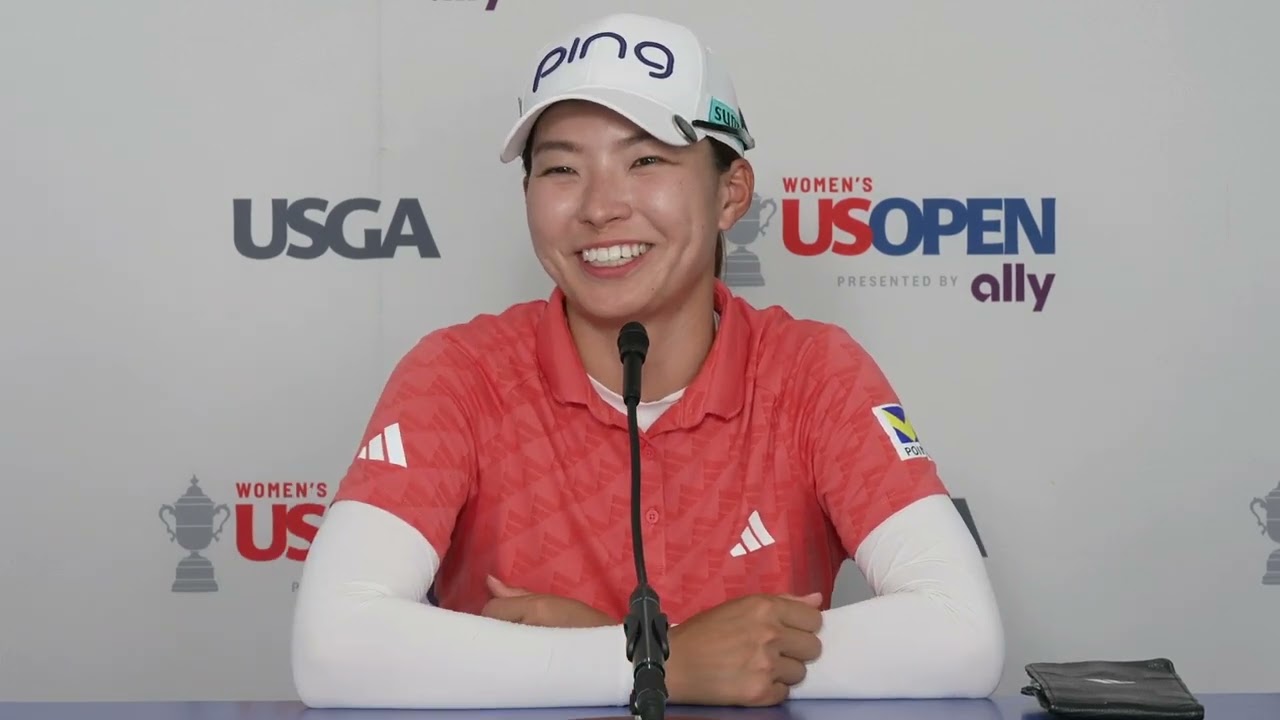 Hinako Shibuno Saturday Flash Interview 2024 79th Womens US Open © USGA