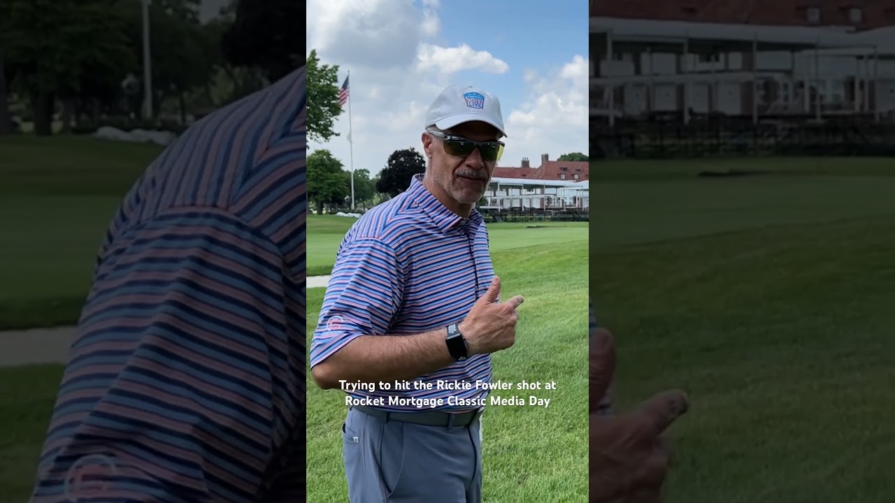Hit it like Rickie Fowler - 185 yards at Rocket Mortgage Classic Media Say #golf #pgatour