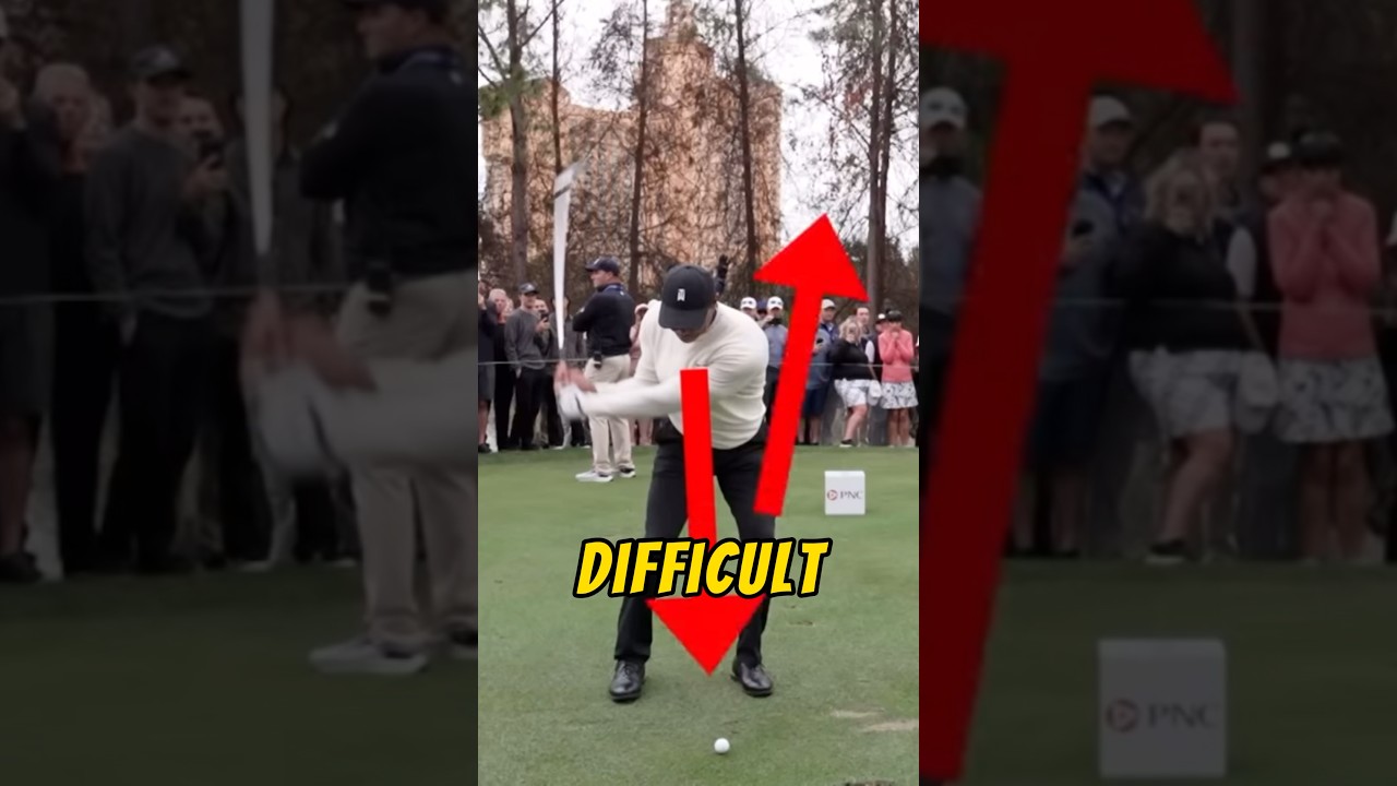 How Tiger times the ‘JUMP’ correctly 🔥 #golf #golfswing #golfcoach #golftips #golflesson