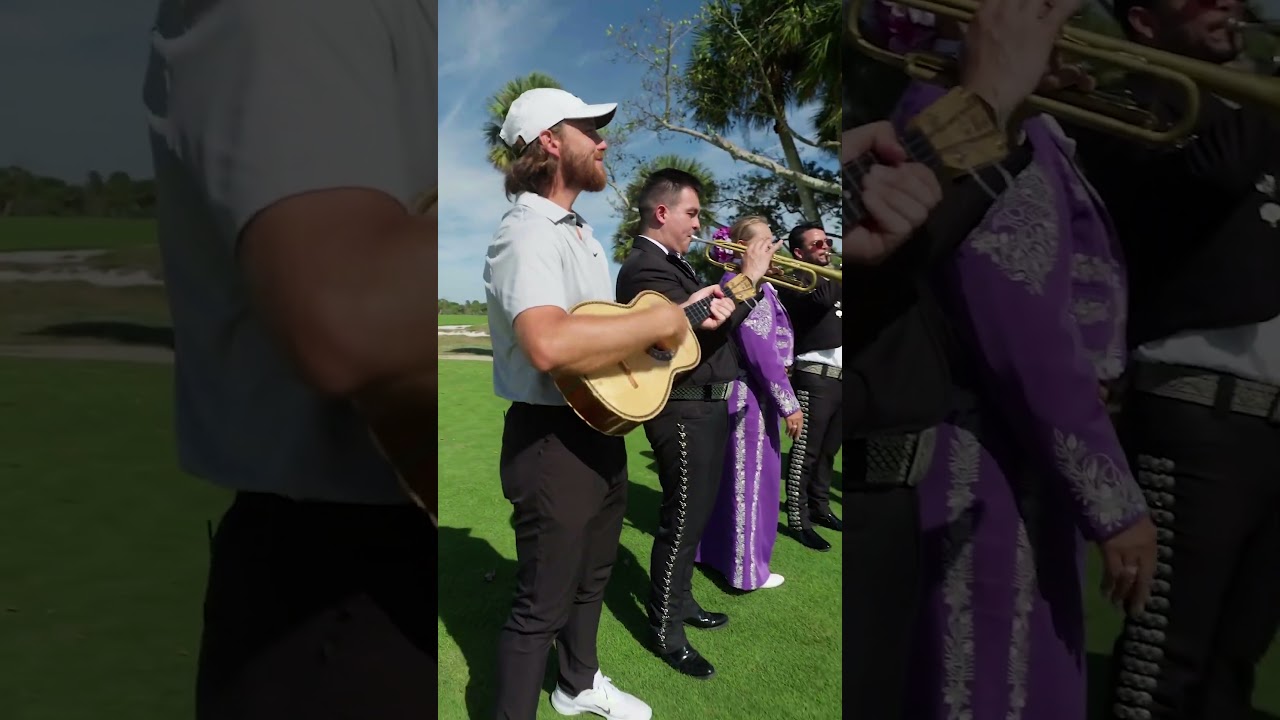 Rickie Fowler's backswing gets interrupted #golf #ricky #fowler #backswing #swing #green #fairway