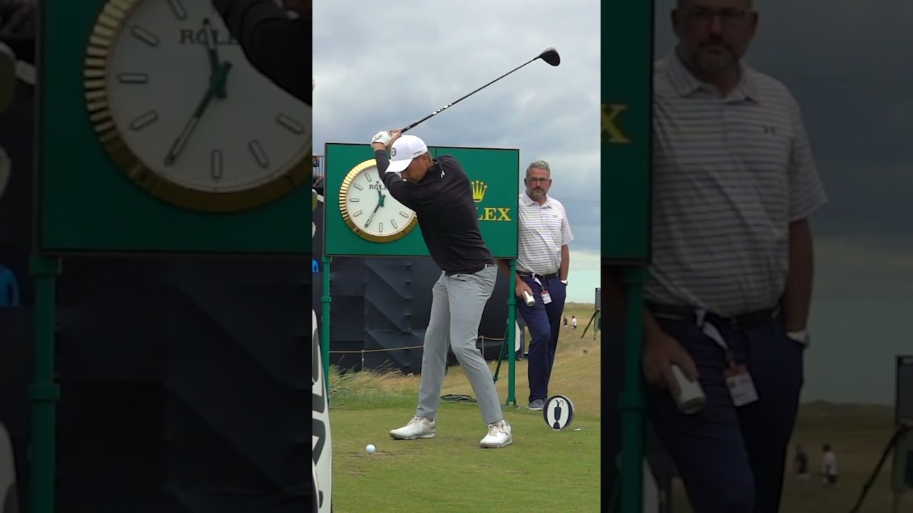 Power Hitter "Jordan Spieth" Awesome Swing Motion & Slow Motion 2024