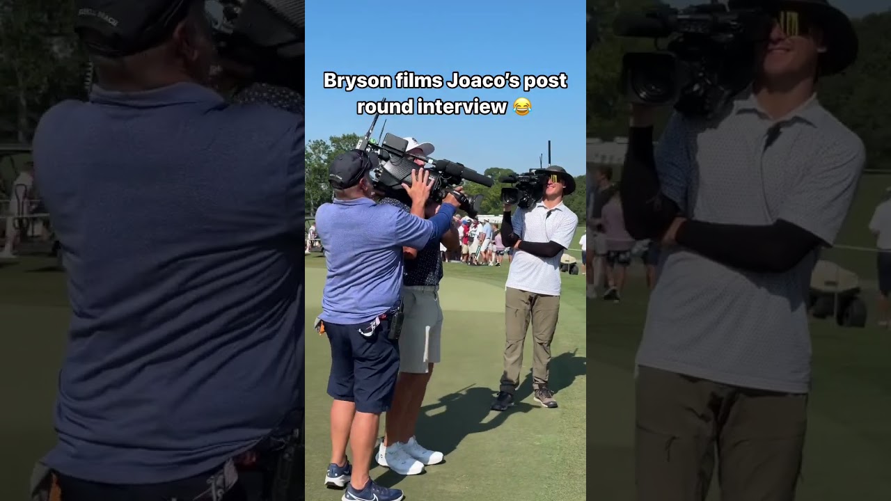 Just @brysondechambeau taking over camera duties as well. 🎥 #livgolf #shorts