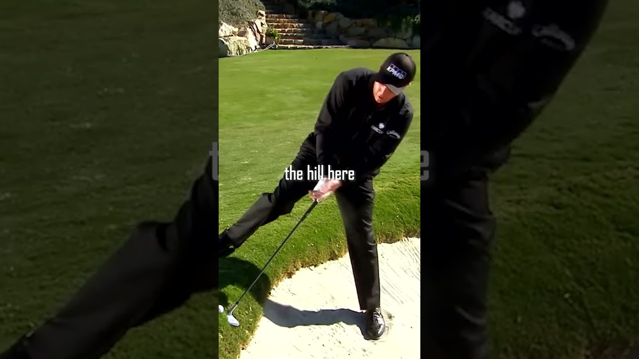 Phil Mickelson's backward shot #golf #phil #mickelson #backward #shot #golfer #green #fairway #swing