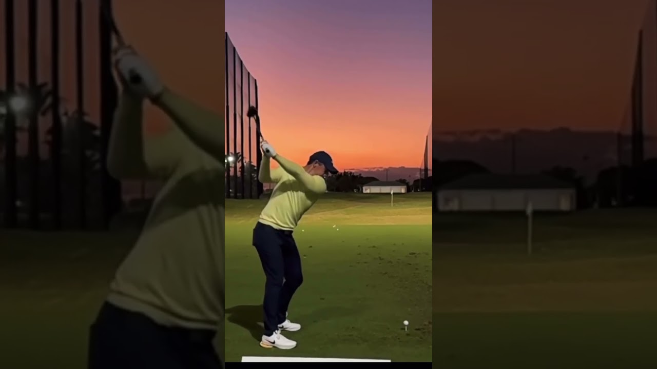 Rory McIlroy driver swing down the line #golfswing #rorymcilroy #pgatour