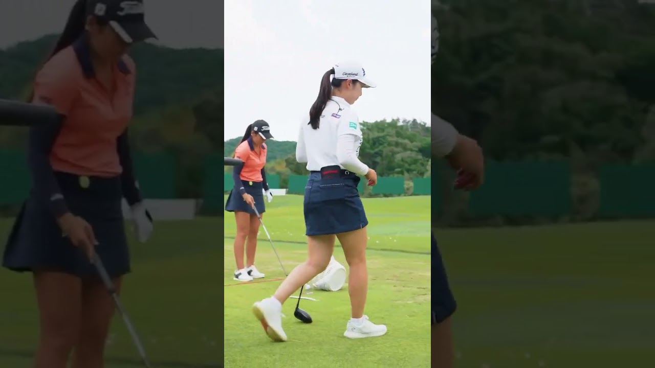 #宮里藍サントリーレディス 🏆｜ #小祝さくら スタート前のルーティーンを観察🎥