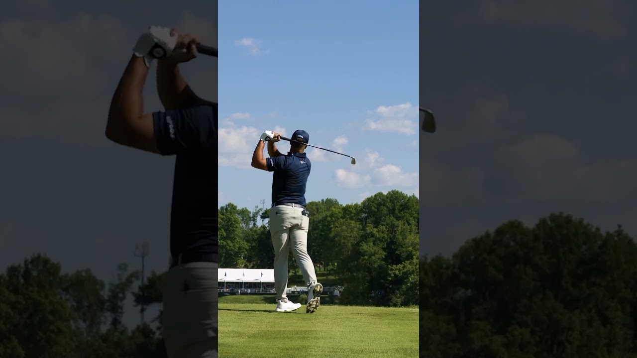 A closer look of @brysondechambeau's swing and ball flight 👀🎥: @johnparkerbach #LIVGolf #shorts