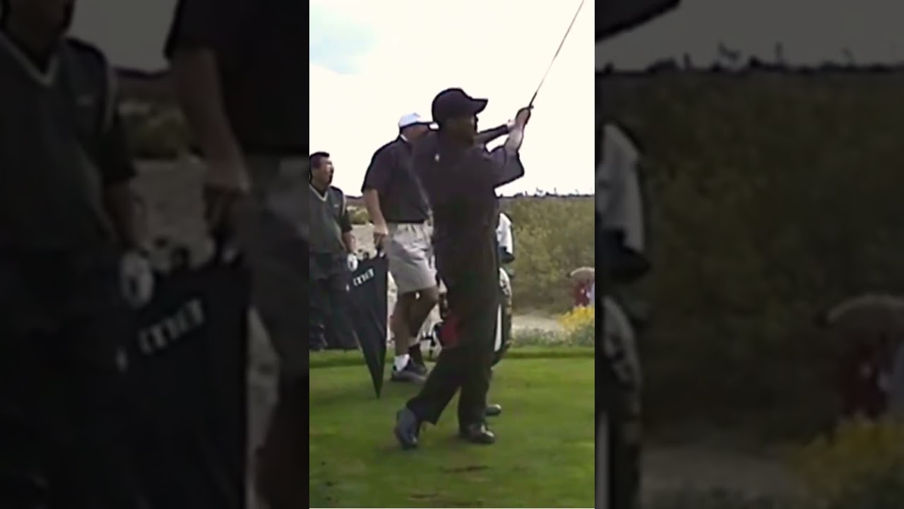 Tiger Woods Knockdown Wedge Swing FO