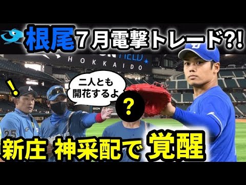 【プロ野球】根尾選手がまさかのトレード！？日本ハムの交換相手はあの実力者！　　　　　新庄監督が根尾の悪い癖を治し覚醒か?!