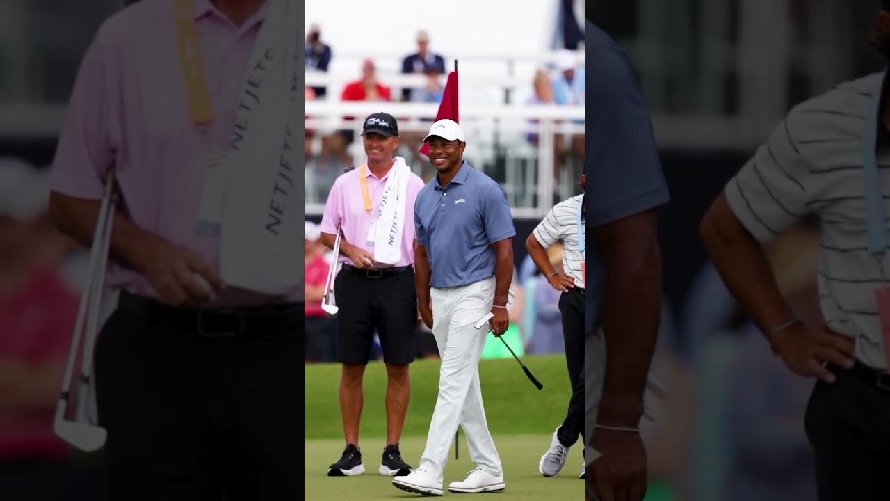 Tiger is back to work on No. 2 #usopen