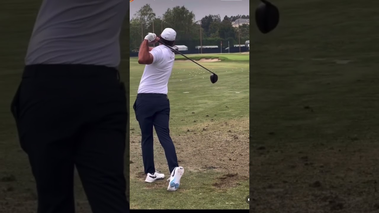 Brooks Koepka driver swing down the line #brookskoepka  #livgolf
