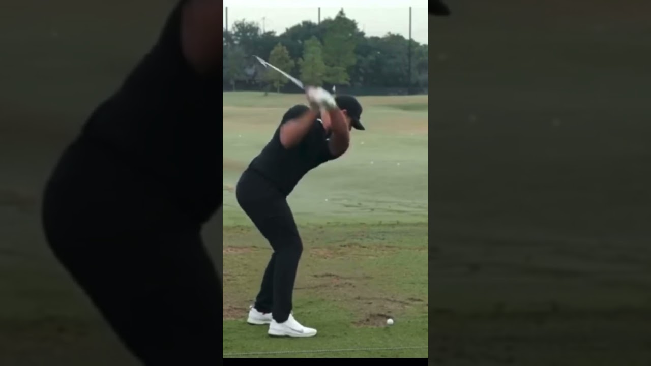 Brooks Koepka iron swing down the line #brookskoepka  #livgolf