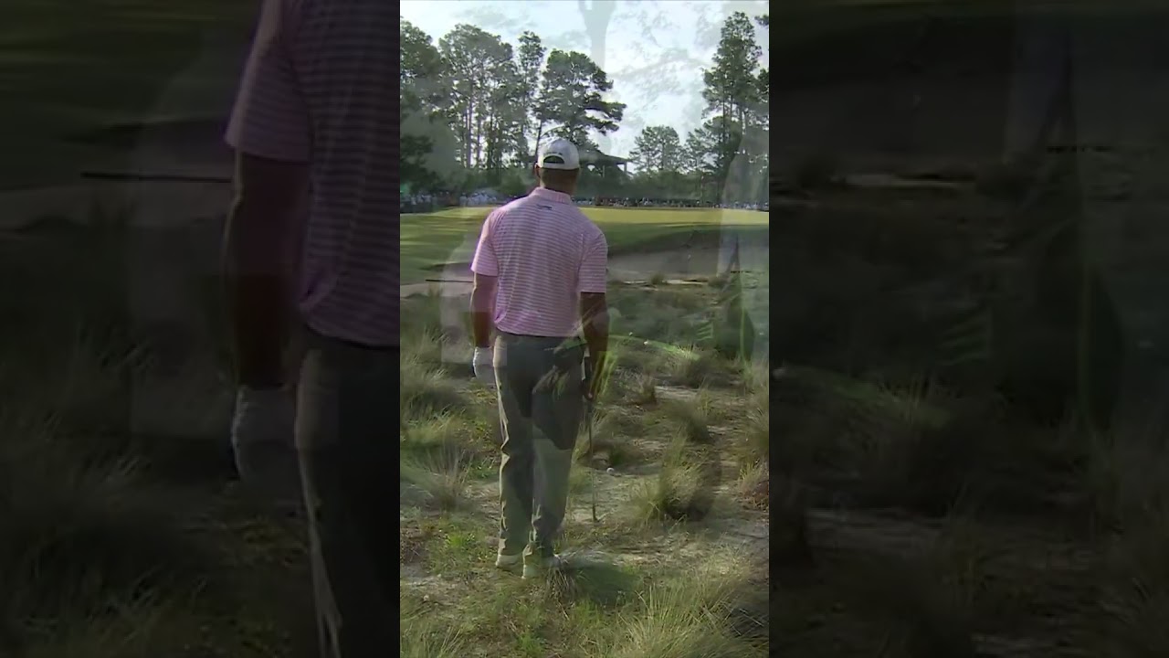 Tiger Woods gets things going with a birdie to start his round 😤