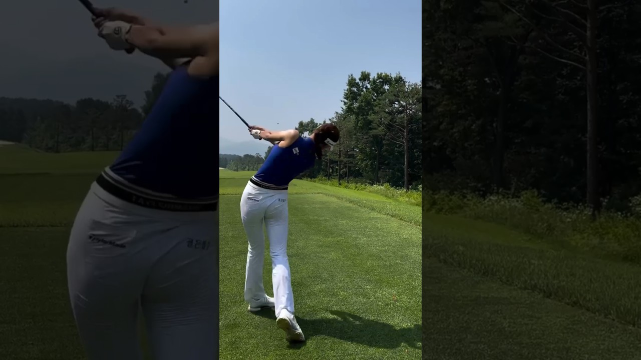 오늘은 블루닷! 불티나게 때리기 🔥💙 • 페럼cc 블루티 | KLPGA 유현주 투어프로 @_hyunju.__ #응원릴레이2024  #골프 #golf #golfswing