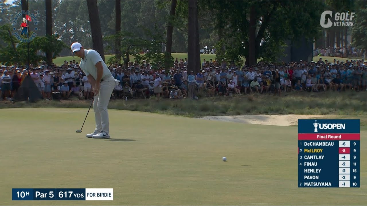 【全米OP24】ローリー・マキロイは惜しくも2位　中盤まで伸ばすも終盤に短いパットが決まらず