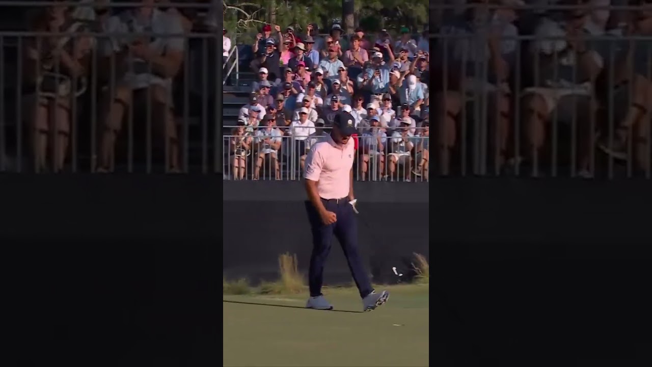 He's on FIRE! @brysondechambeau rolls in another one! 💪 @usga #livgolf #usopen #shorts