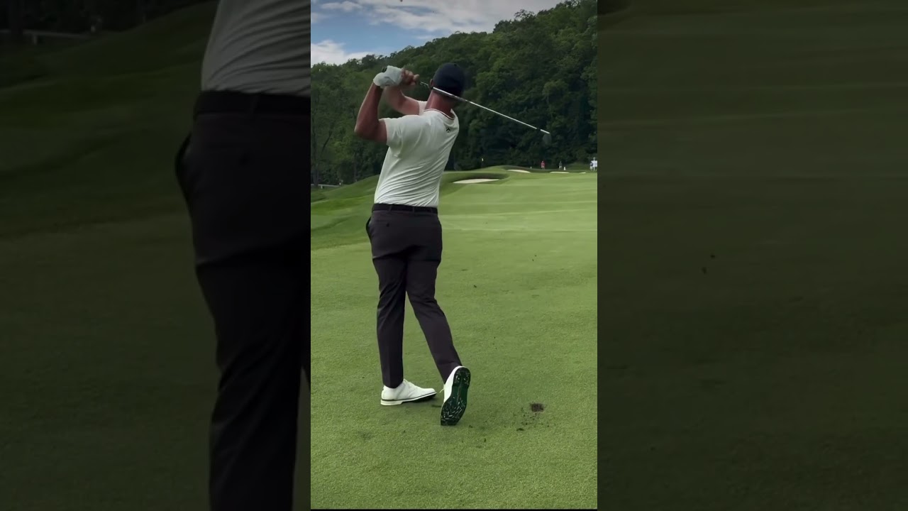 Adam Scott golf swing down the line #adamscott #golfswing #pgatour