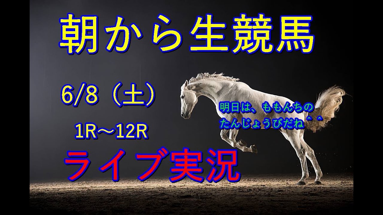 中央馬！生配信！！　Horse Racing Commentary　as huge as a horse’s ！（新潟、京都、東京）
