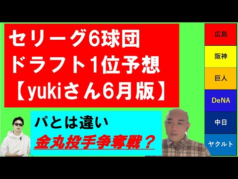 セリーグ6球団広島東洋、阪神、巨人、DeNA、中日、ヤクルトの2024年ドラフト1位予想【yukiさん6月版】