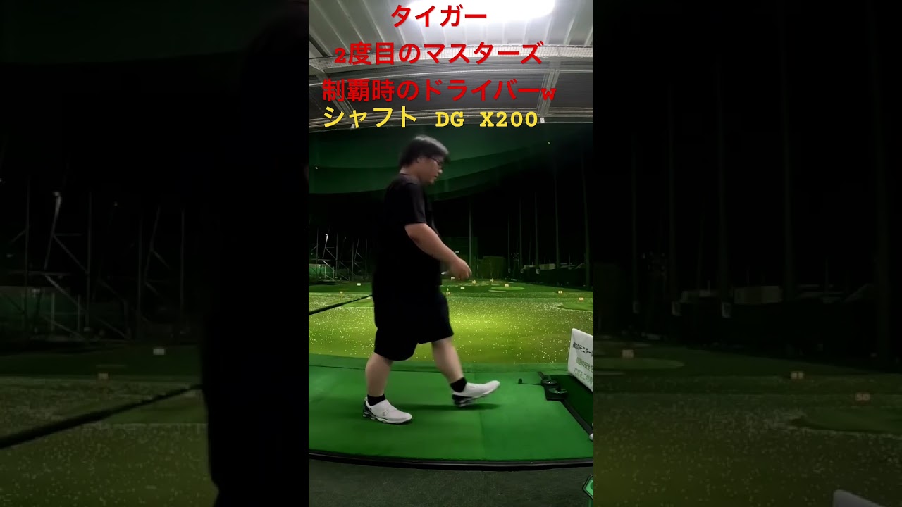 Tiger Woods　2001年マスターズ制覇時のドライバーを打ってみたw #975D #DG #ダイナミックゴールド　#X200 #tigerwoods