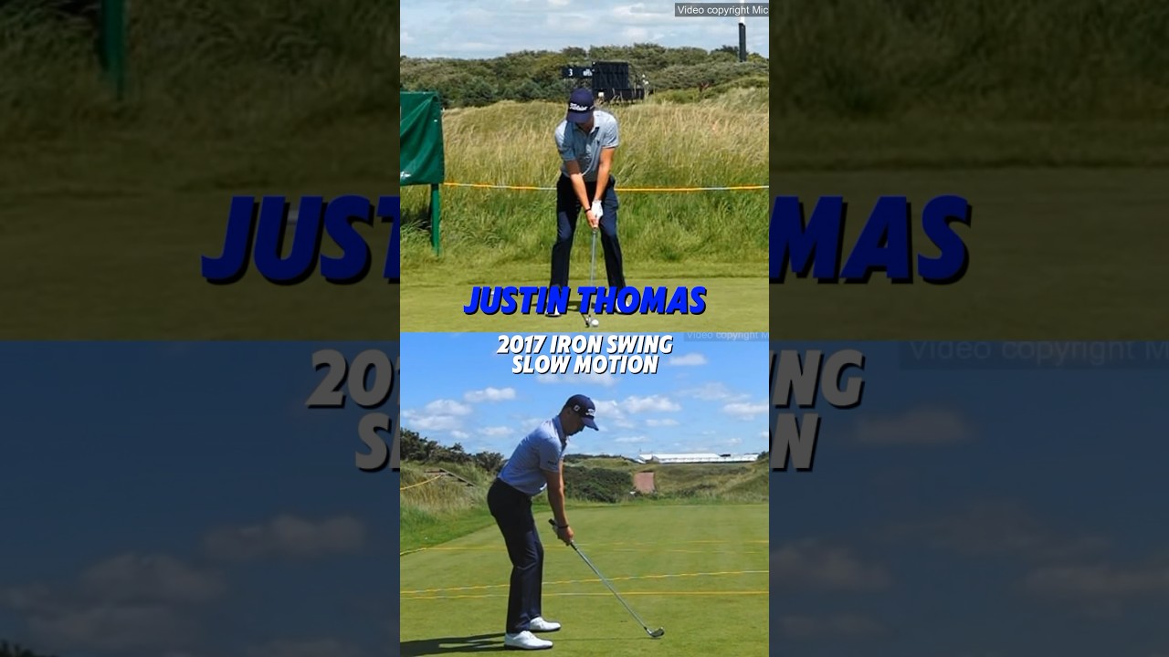 Justin Thomas Golf Swing Iron Slow Motion #golfswing #slowmotiongolfswings #golftips