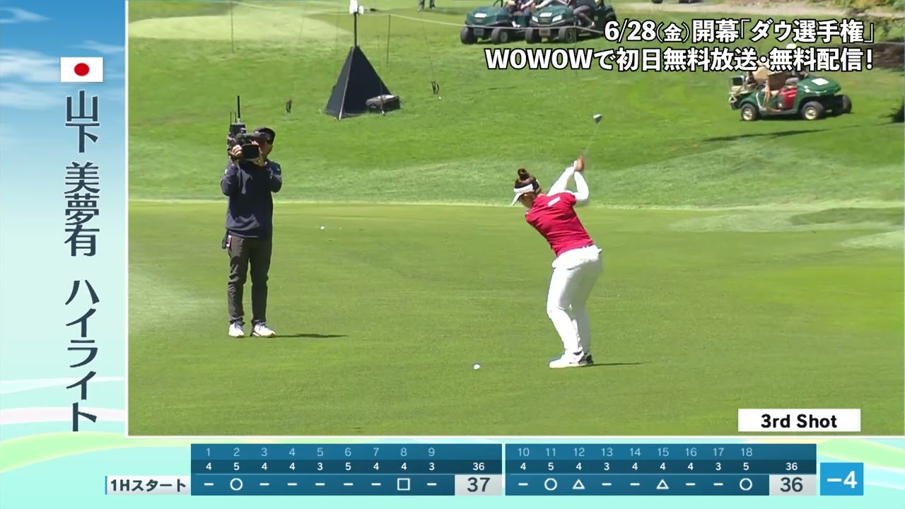 【山下美夢有】KPMG全米女子プロゴルフ選手権 最終日ハイライト