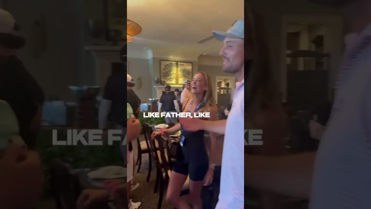 Like father like son 😂 Brooks Koepka son and Bryson Dechambeau #golf #shorts