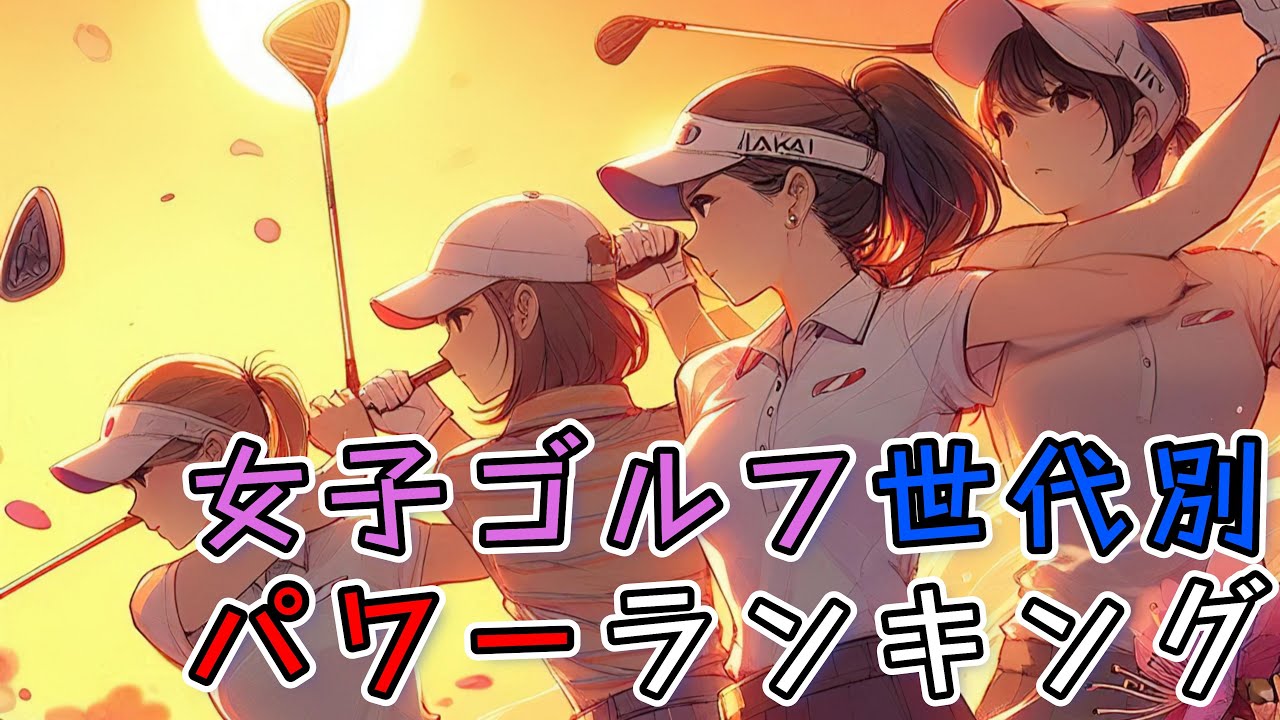 【女子プロゴルフ】世代別パワーランキング【暫定】