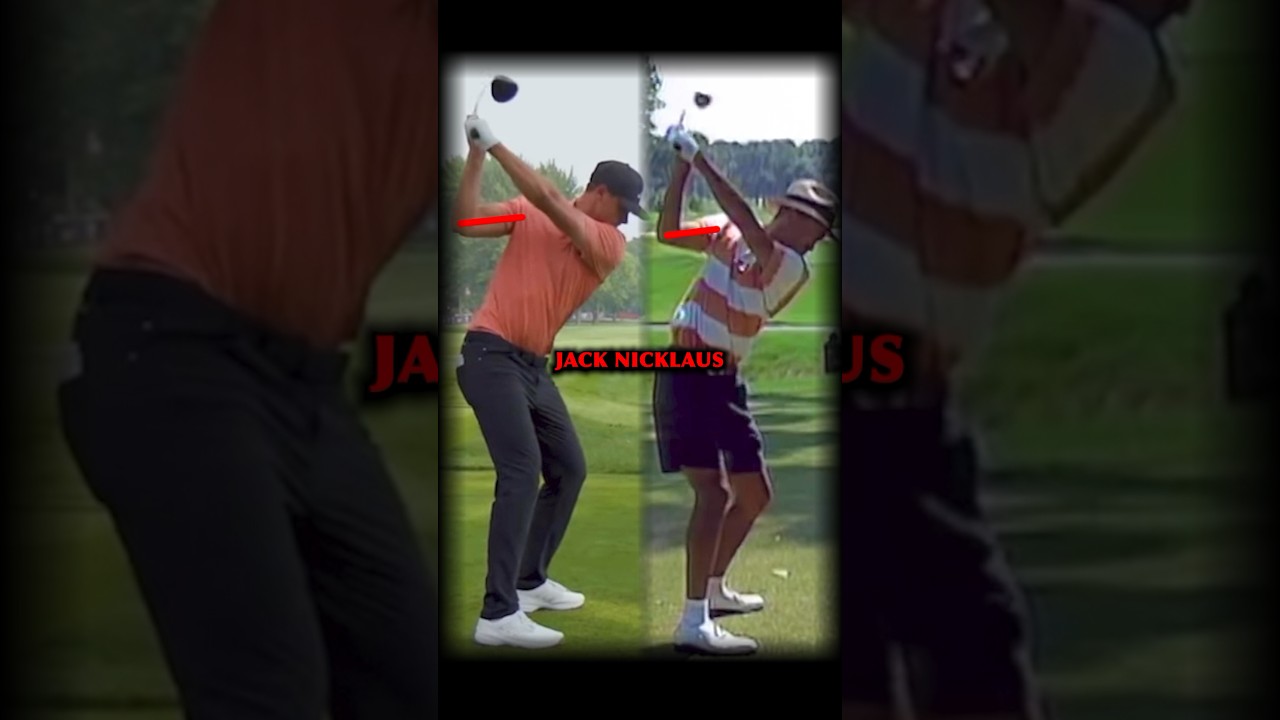 Tiger Woods VS Ludvig Alberg - Swing Comparison #golftechnique #golftips #golfingtips #golf