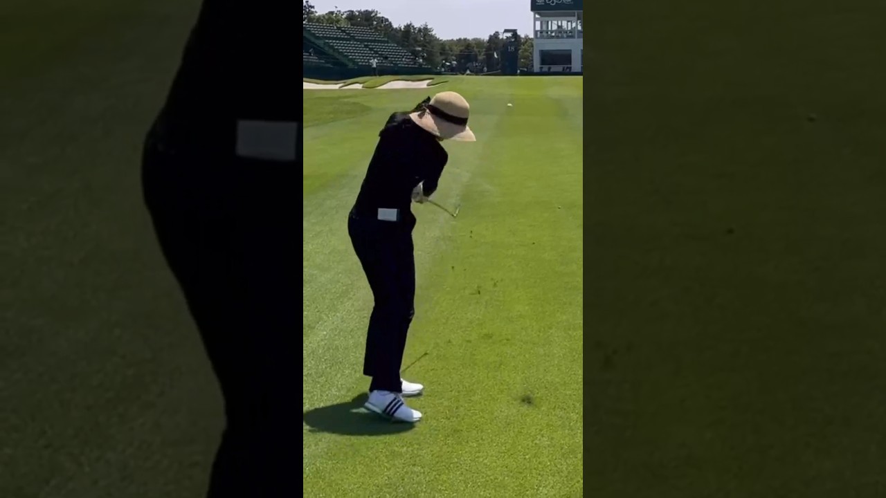 디봇 자국 마저 아름다운 아이언샷 | JLPGA 안신애 프로 @shinaeahn #응원릴레이2024  #골프 #golf #golfswing