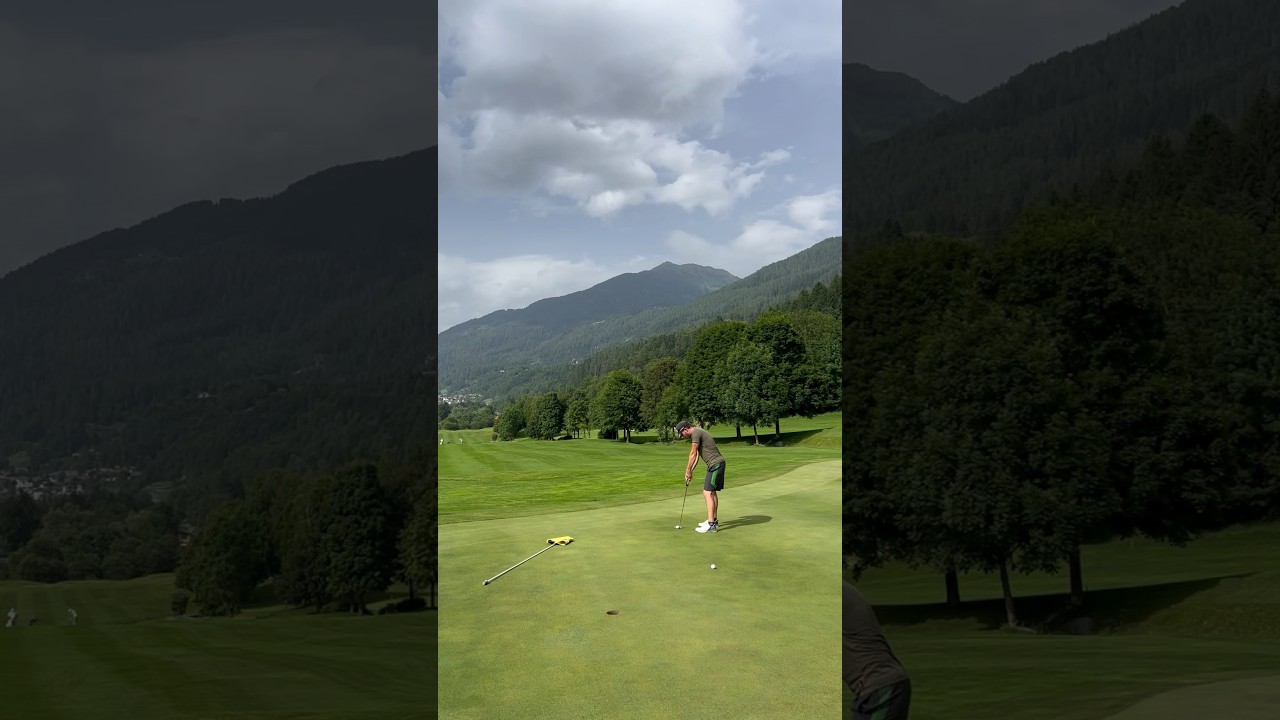 Dechambeau armlock putting for birdie ⛳️ #golfshorts #golf #putting