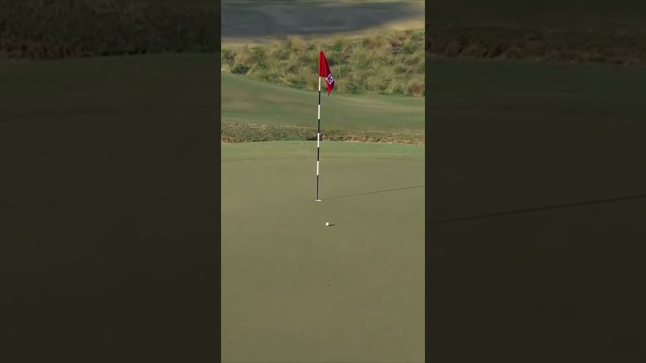 THAT SHOT FROM THAT BUNKER⁉️ Even @brysondechambeau was shook. @usga #livgolf #usopen #shorts